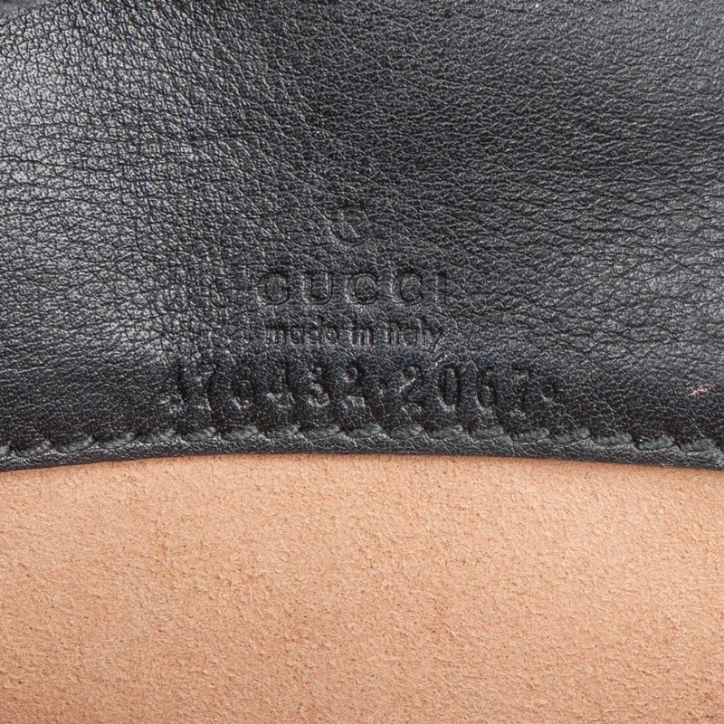 Gucci Monogram Velvet GG Crinkled Leather Crystal Dionysus Mini Crossbody Bag