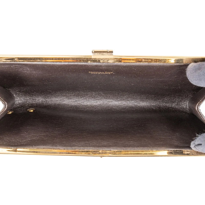 Christian Dior Oblique Trotter Monogram Canvas Frame Clutch