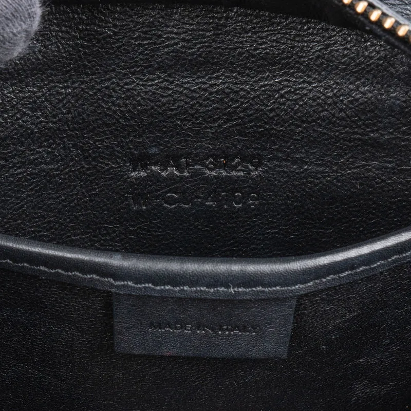 Celine Black Calfskin Leather Luggage Handbag