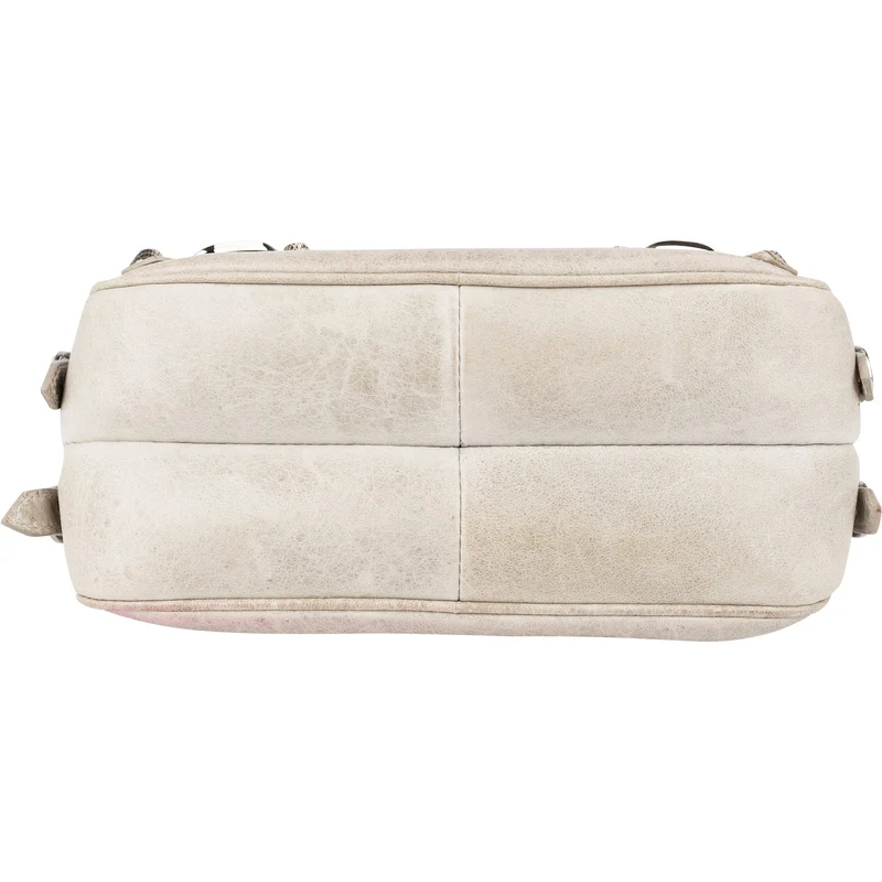 Balenciaga Grey Leather Classic City Double Pocket Hip Shoulder Bag