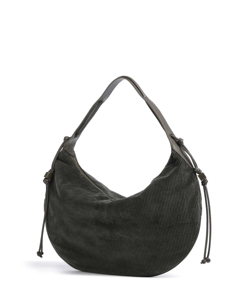 Coccinelle Thess Corduroy Beuteltasche fango