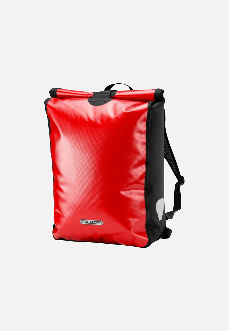 Messenger-Bag Rot Schwarz - Rolltop Rucksack