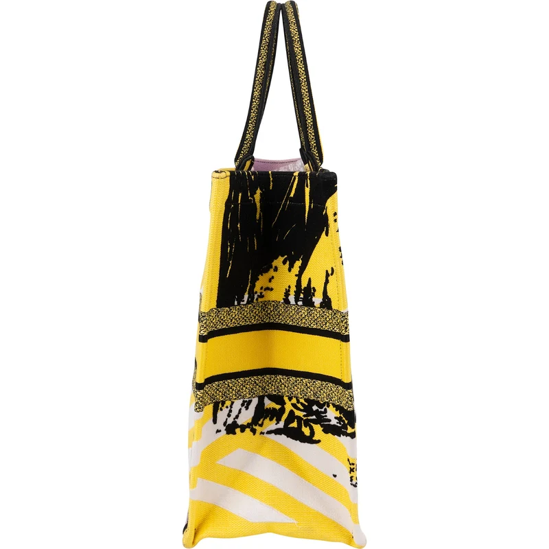 Christian Dior Embroidered Canvas D-Jungle Pop Book Tote Handbag