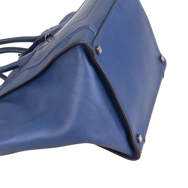 Céline Blue Leather Phantom Handbag