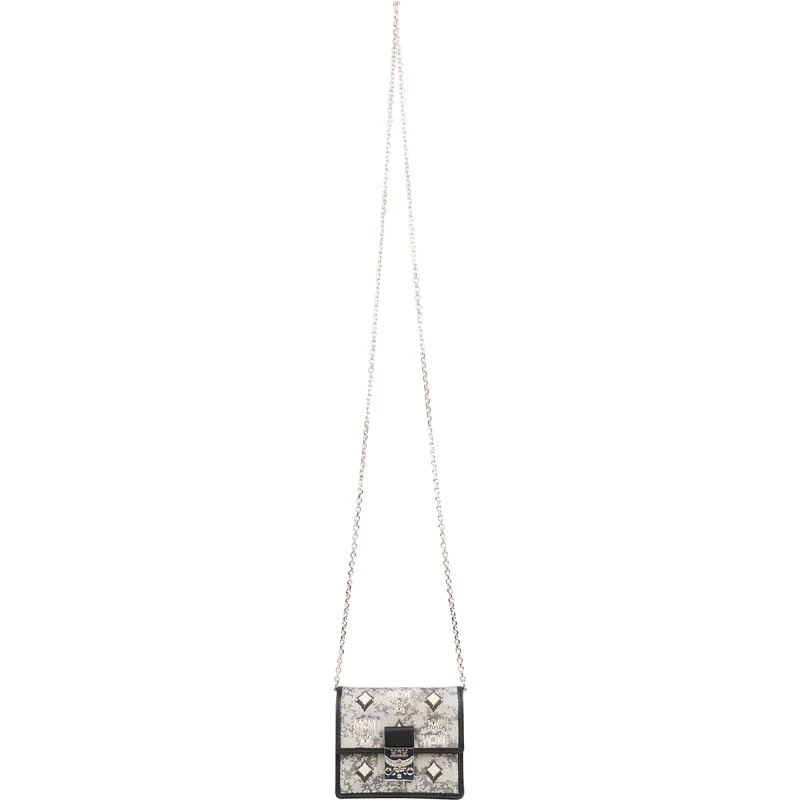 MCM Visetos Monogram Jacquard Patricia Micro Crossbody Bag