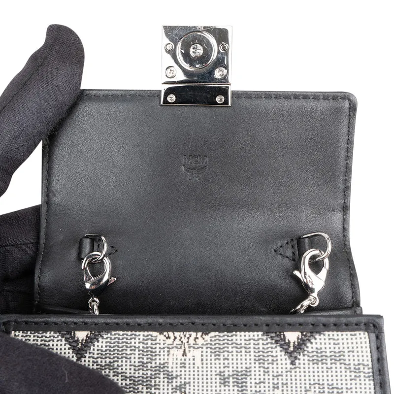 MCM Visetos Monogram Jacquard Patricia Micro Crossbody Bag