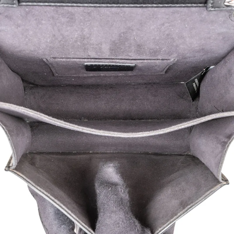 Fendi Calfskin Leather Kan I Crossbody Bag