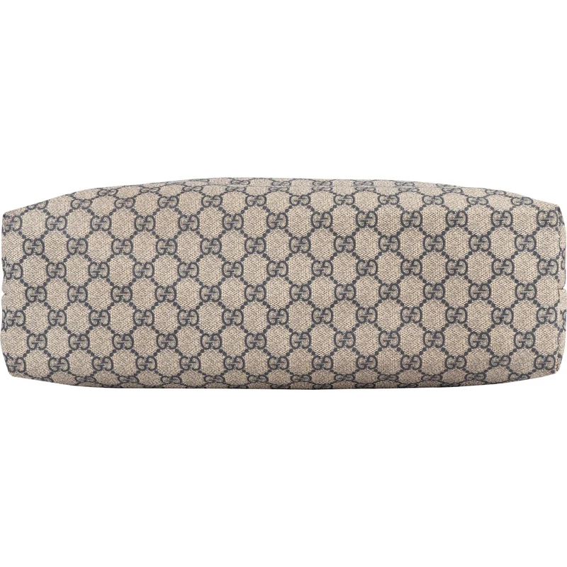 Gucci Monogram GG Supreme Canvas Web Tote Handbag