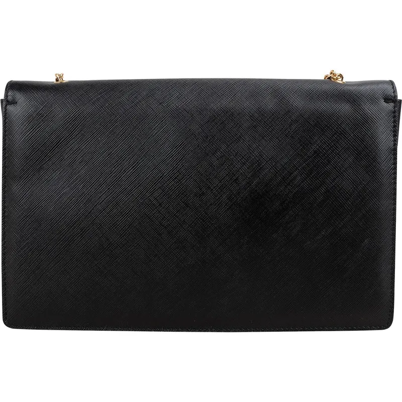 Salvatore Ferragamo Saffiano Leather Vara Bow Flap Crossbody Bag