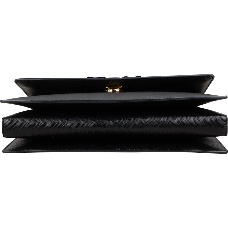 Salvatore Ferragamo Saffiano Leather Vara Bow Flap Crossbody Bag
