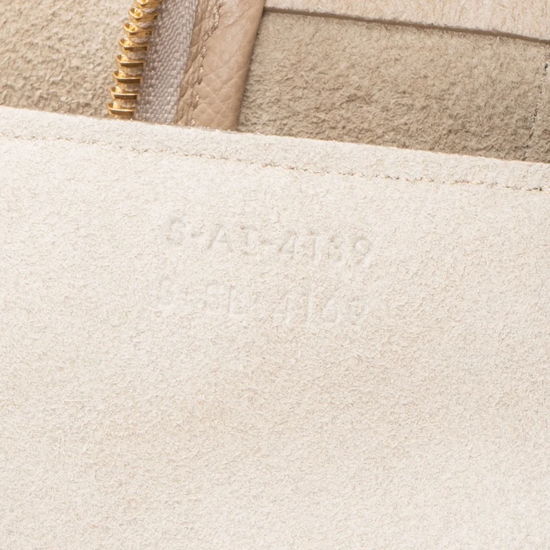 Celine Beige Grained Calfskin Belt Handbag
