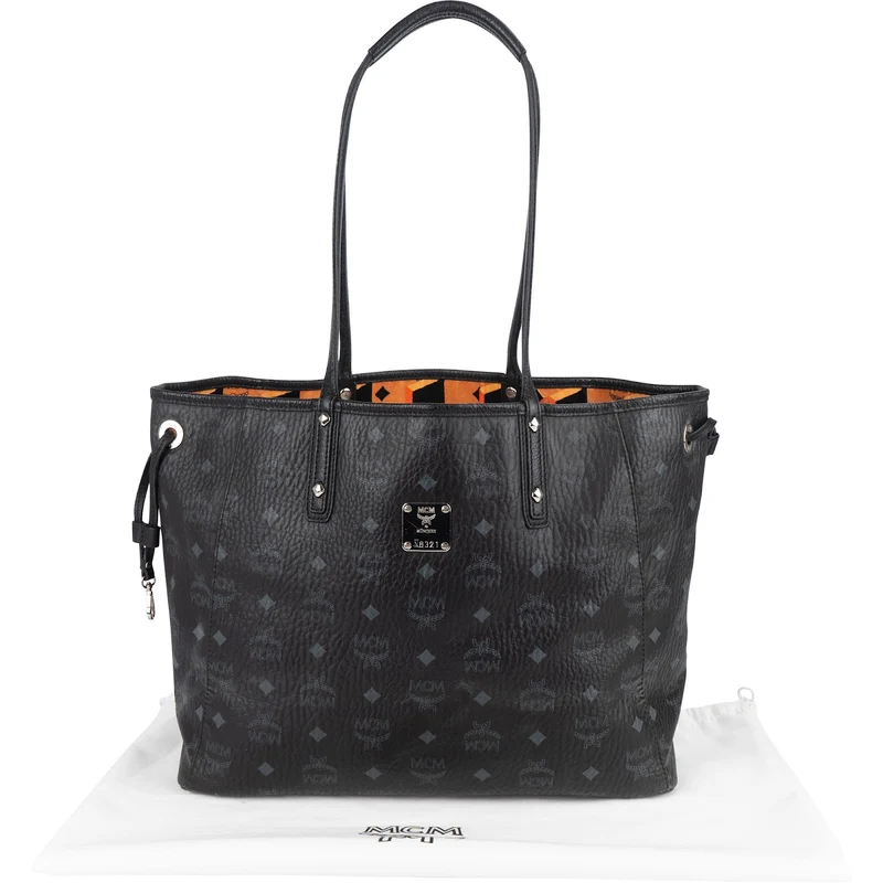 MCM Monogram Visetos Liz Reversible Shopper Shoulder Bag