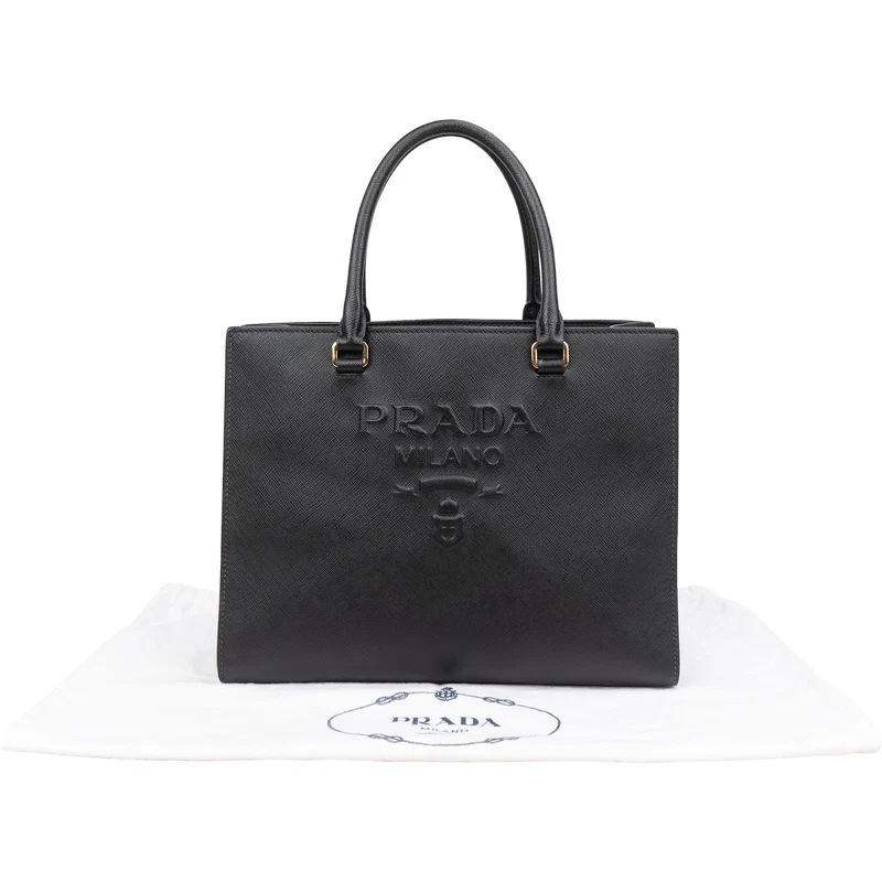 Prada Saffiano Leather Small Tote Handbag