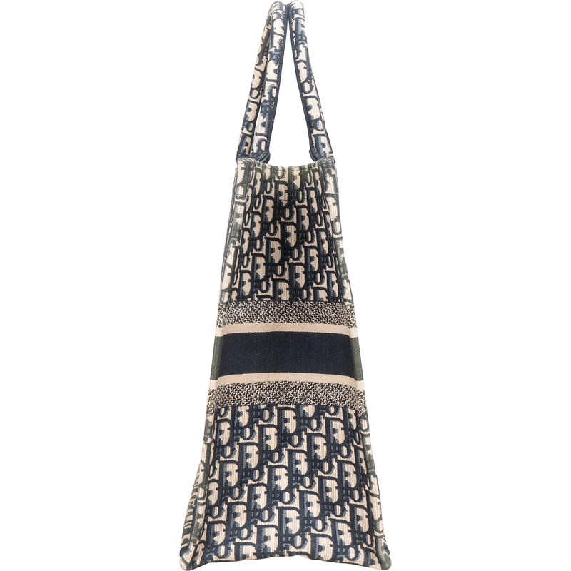Christian Dior Trotter Monogram Jacquard Monogram Book Tote Handbag