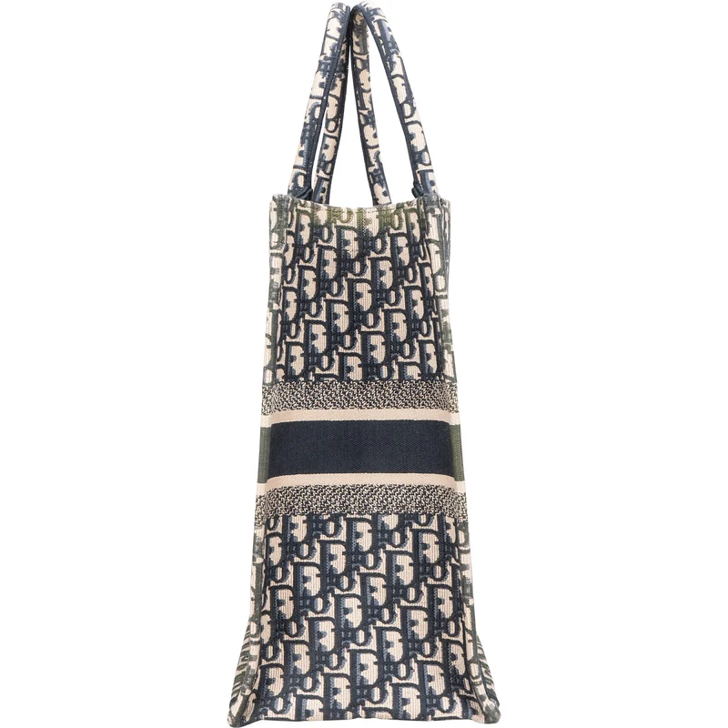 Christian Dior Trotter Monogram Jacquard Monogram Book Tote Handbag
