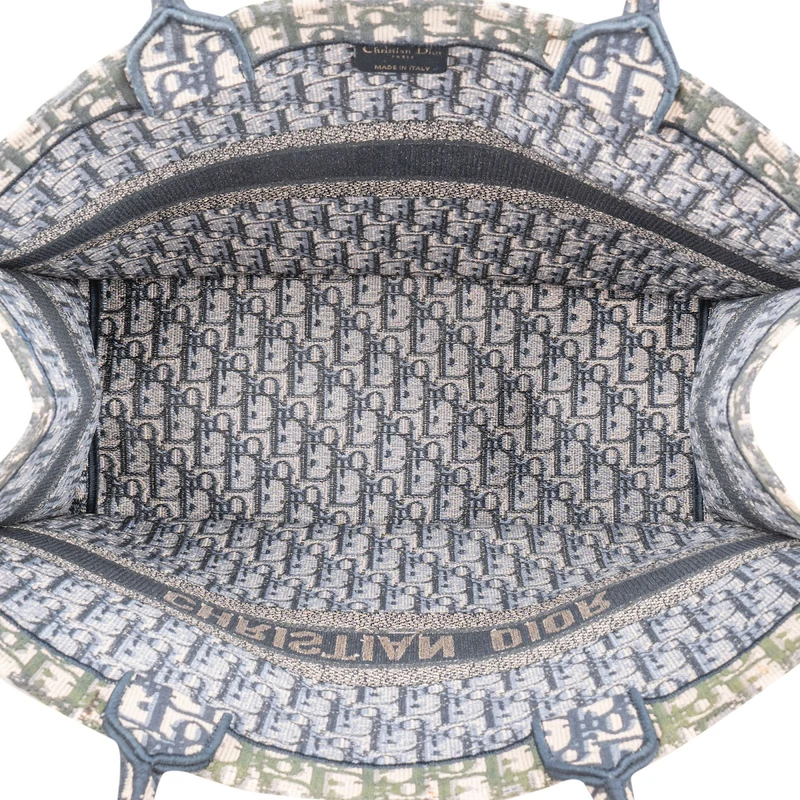 Christian Dior Trotter Monogram Jacquard Monogram Book Tote Handbag