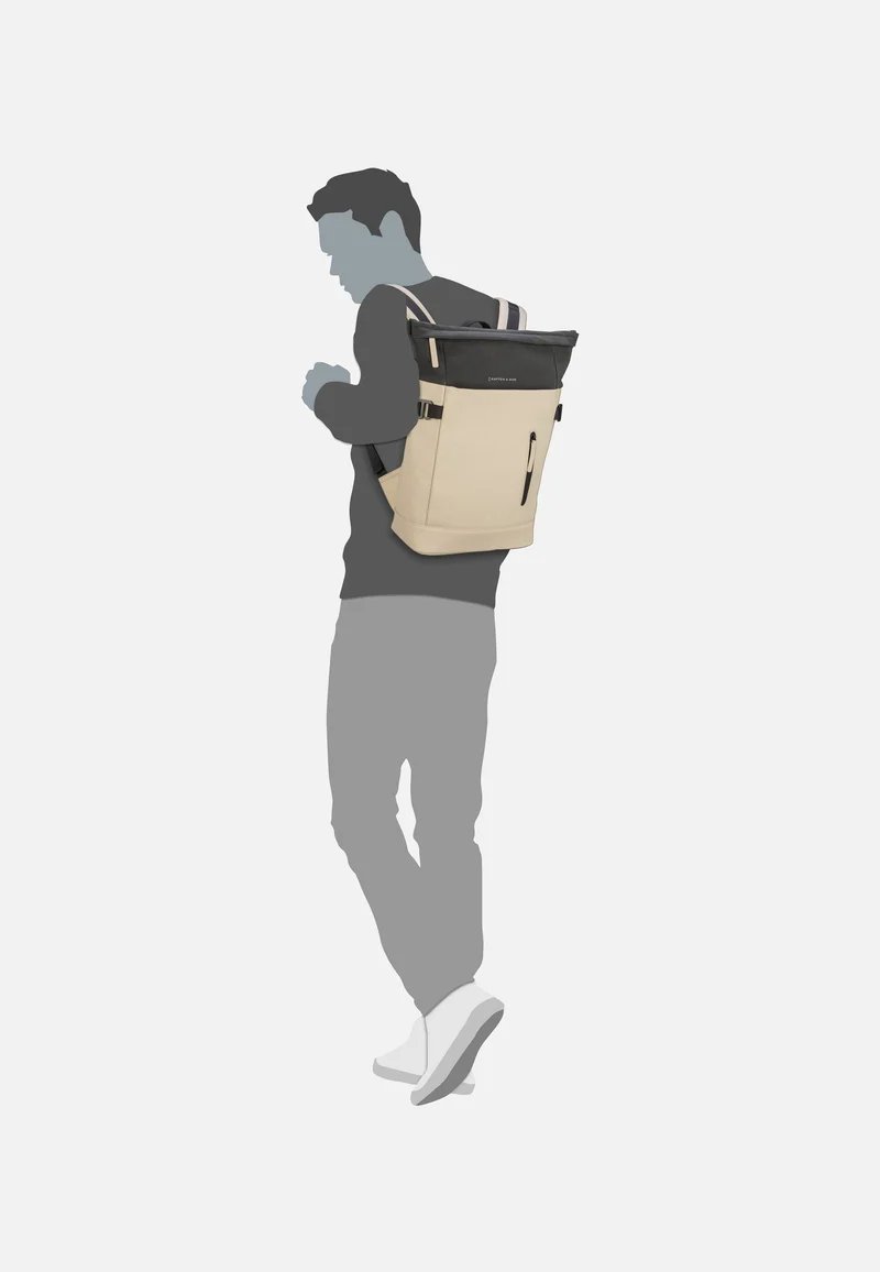 Aarhus Cream Black - Rucksack