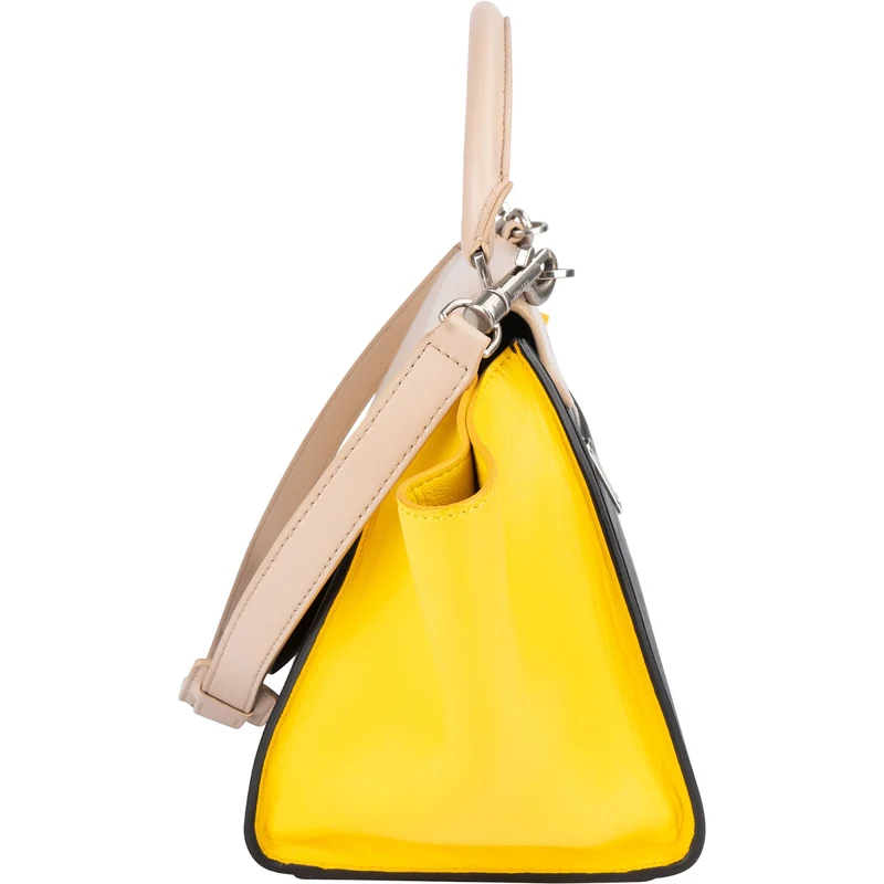 Céline Tricolor Leather Trapeze Handbag