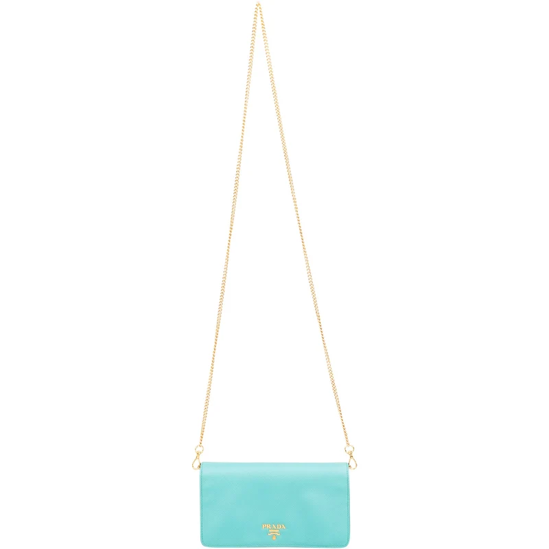 Prada Saffiano Leather Wallet On Chain Crossbody Bag