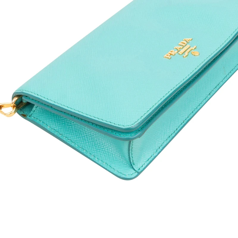 Prada Saffiano Leather Wallet On Chain Crossbody Bag