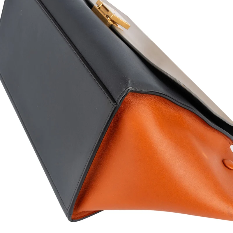Céline Tricolor Leather Trapeze Handbag