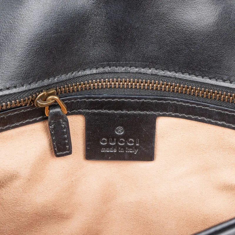Gucci Chevron Leather GG Marmont Camera Crossbody Bag
