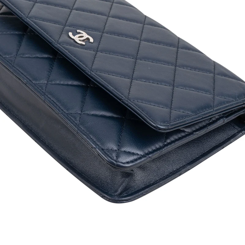 Chanel Quilted Lambskin Wallet On Chain Crossbody Bag