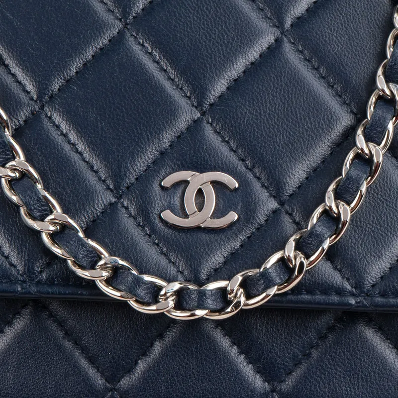Chanel Quilted Lambskin Wallet On Chain Crossbody Bag