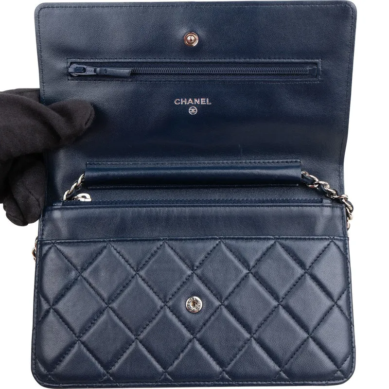 Chanel Quilted Lambskin Wallet On Chain Crossbody Bag