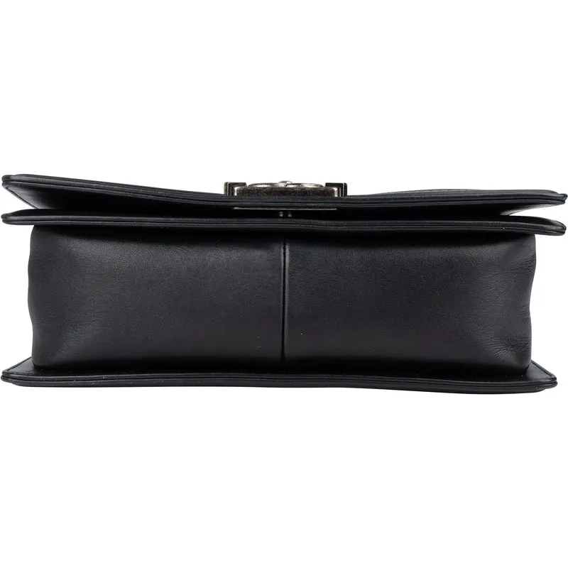 Chanel Braided Fabric Boy Single Flap Crossbody Bag