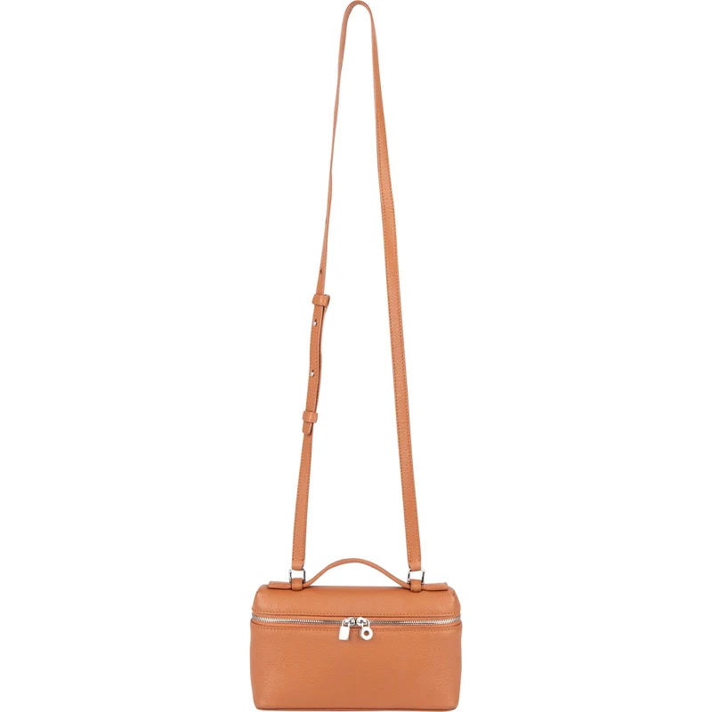 Loro Piana Grained Calfskin Pocket L19 Crossbody Bag