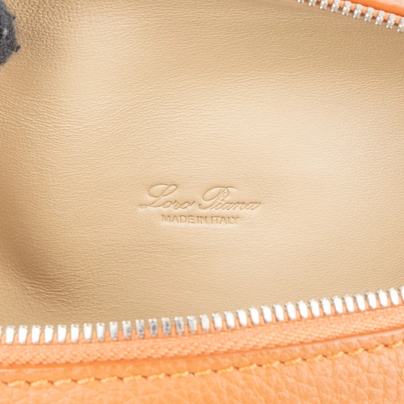 Loro Piana Grained Calfskin Pocket L19 Crossbody Bag