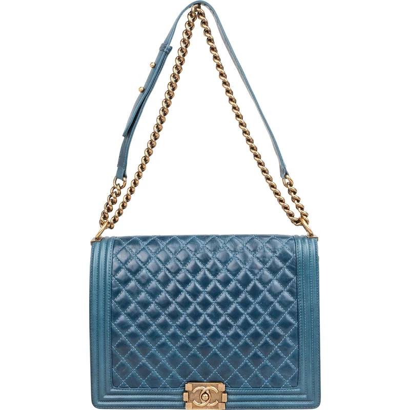Chanel Quilted Calfskin Jumbo Boy Crossbody Bag