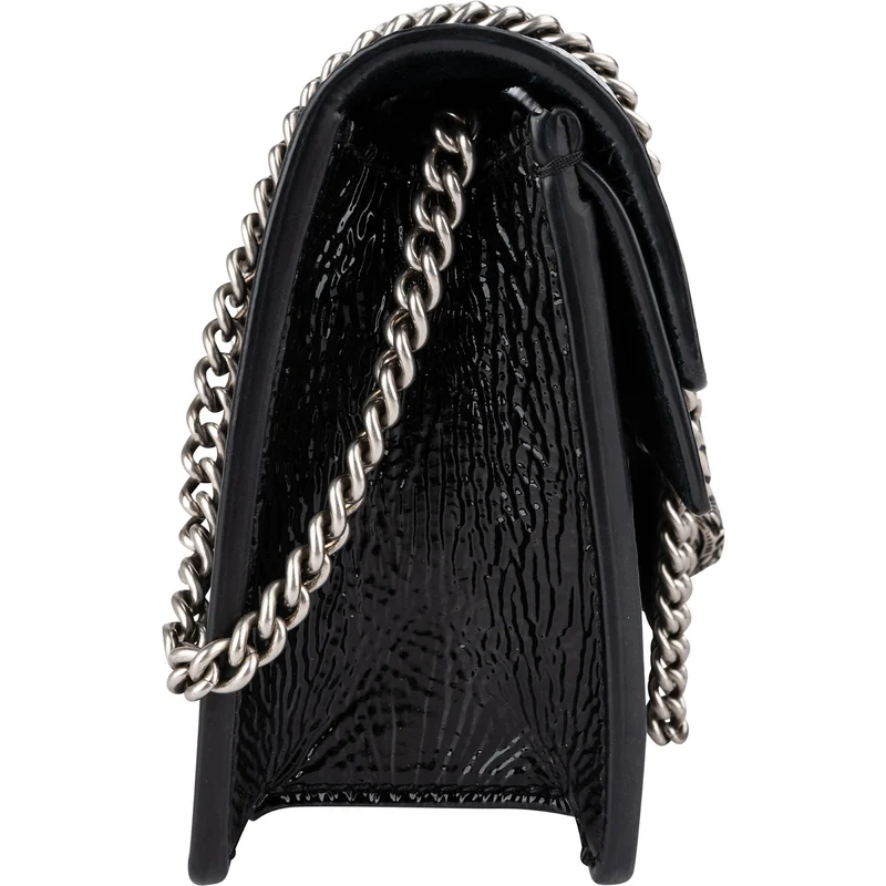 Gucci Wrinkled Patent Leather Dionysus Super Mini Crossbody Bag