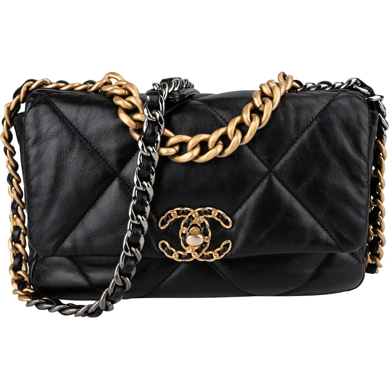 Chanel 19 Quilted Lambskin Single Flap Crossbody Bag