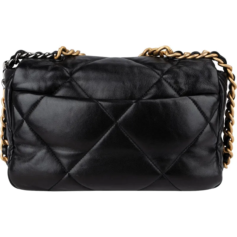 Chanel 19 Quilted Lambskin Single Flap Crossbody Bag