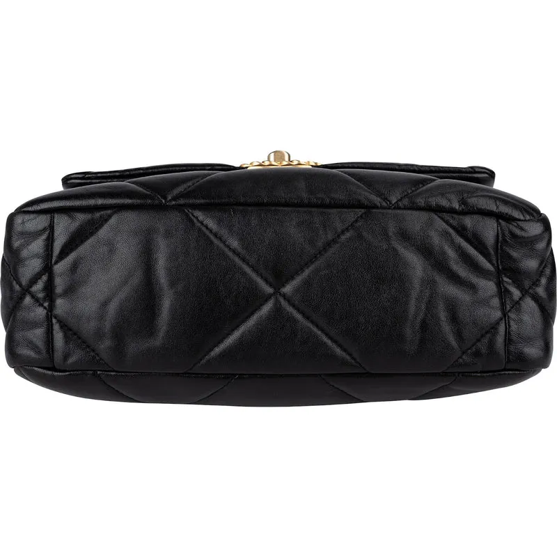 Chanel 19 Quilted Lambskin Single Flap Crossbody Bag