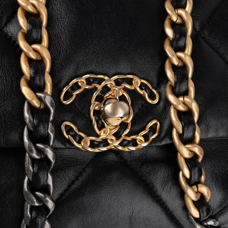 Chanel 19 Quilted Lambskin Single Flap Crossbody Bag