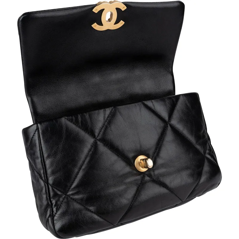 Chanel 19 Quilted Lambskin Single Flap Crossbody Bag