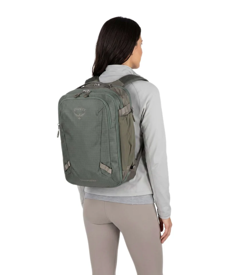 Osprey Transporter 26+6 Reiserucksack pine leaf earl grey