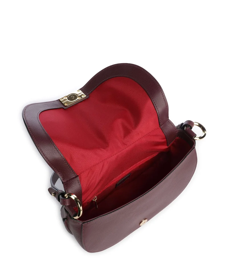 Lancel Céleste M Schultertasche cassis