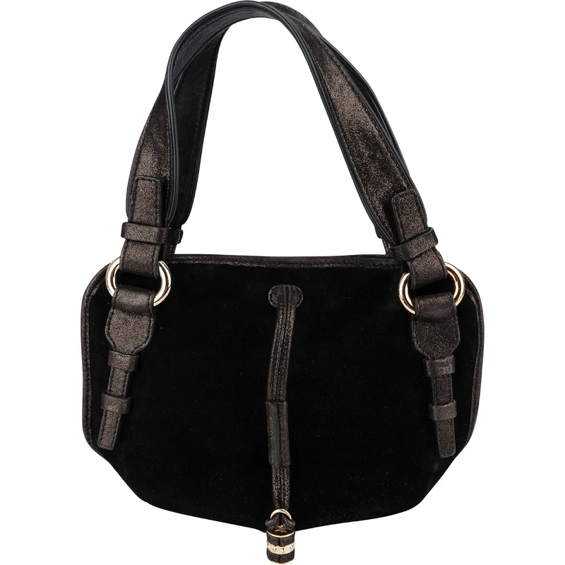 Celine Suede Glitter Leather Bittersweet Small Handbag