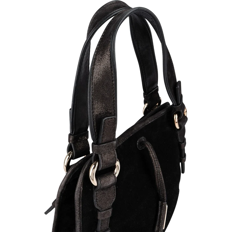 Celine Suede Glitter Leather Bittersweet Small Handbag