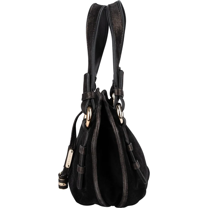 Celine Suede Glitter Leather Bittersweet Small Handbag