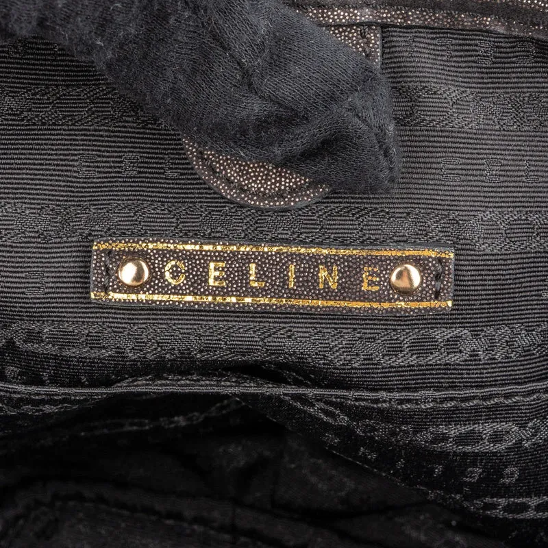 Celine Suede Glitter Leather Bittersweet Small Handbag