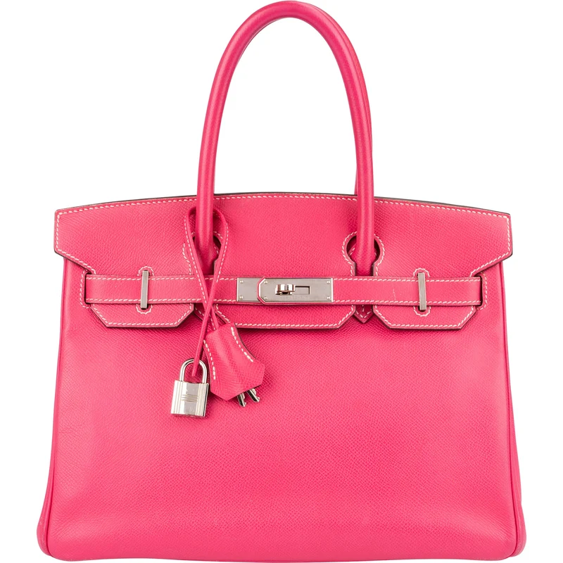 Hermès Pink Candy Epsom Palladium Birkin 30 Handbag