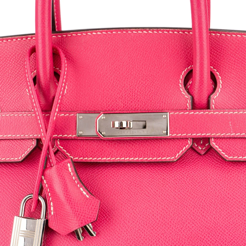 Hermès Pink Candy Epsom Palladium Birkin 30 Handbag