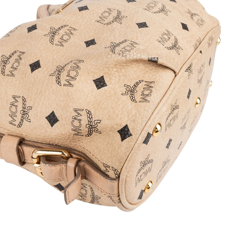 MCM Monogram Visetos Hobo Shoulder Crossbody Bag