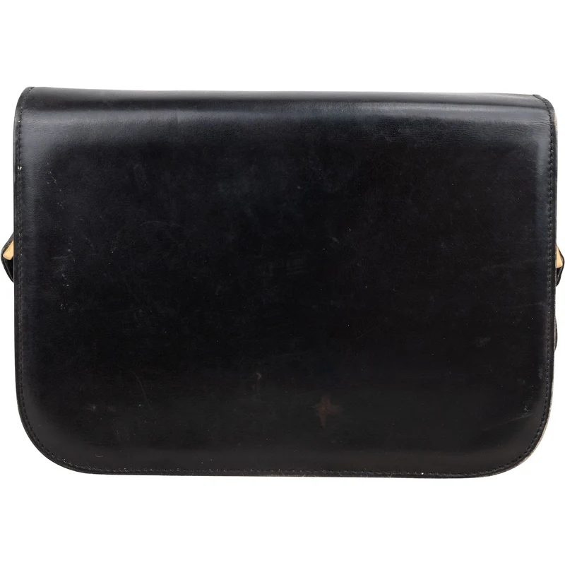Céline Boxcalf Horse Carriage Triomphe Flap Shoulder Bag