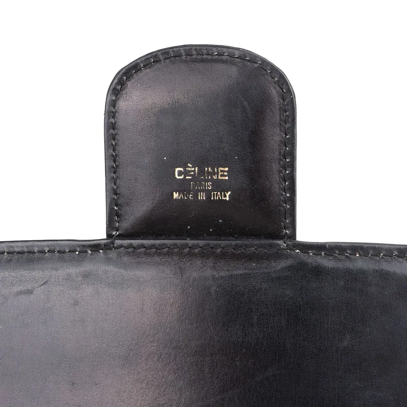 Céline Boxcalf Horse Carriage Triomphe Flap Shoulder Bag